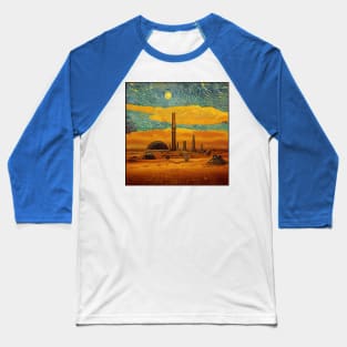 Starry Night in Mos Eisley Tatooine Baseball T-Shirt